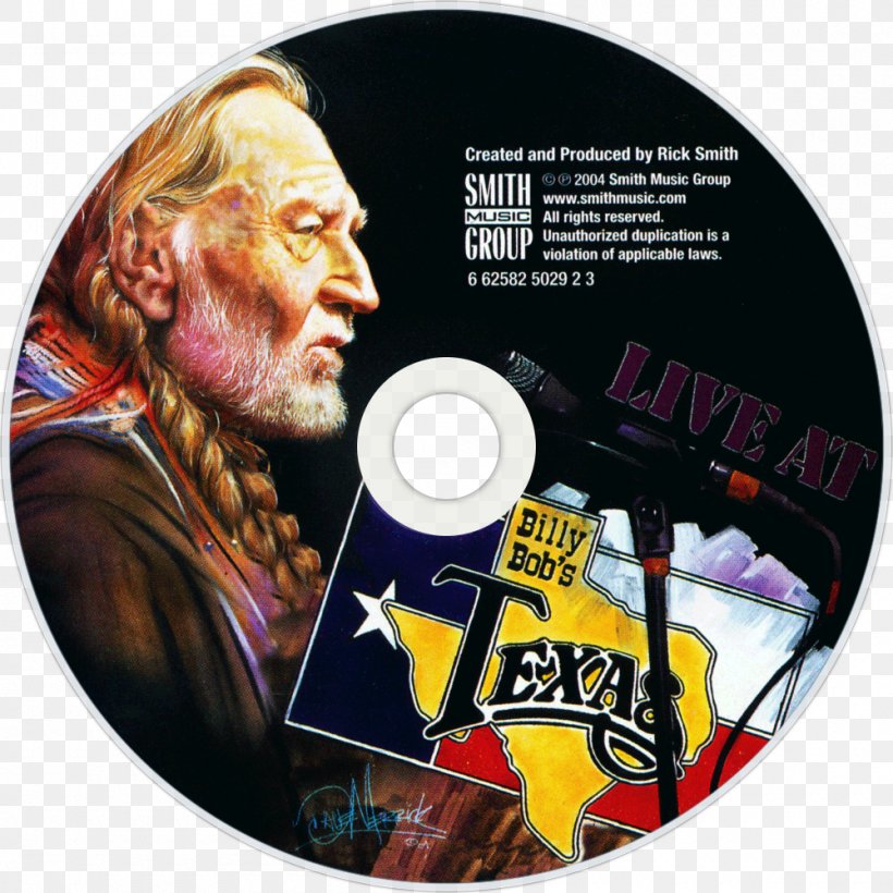 Willie Nelson Compact Disc Live At Billy Bob's Texas Album, PNG, 1000x1000px, Watercolor, Cartoon, Flower, Frame, Heart Download Free