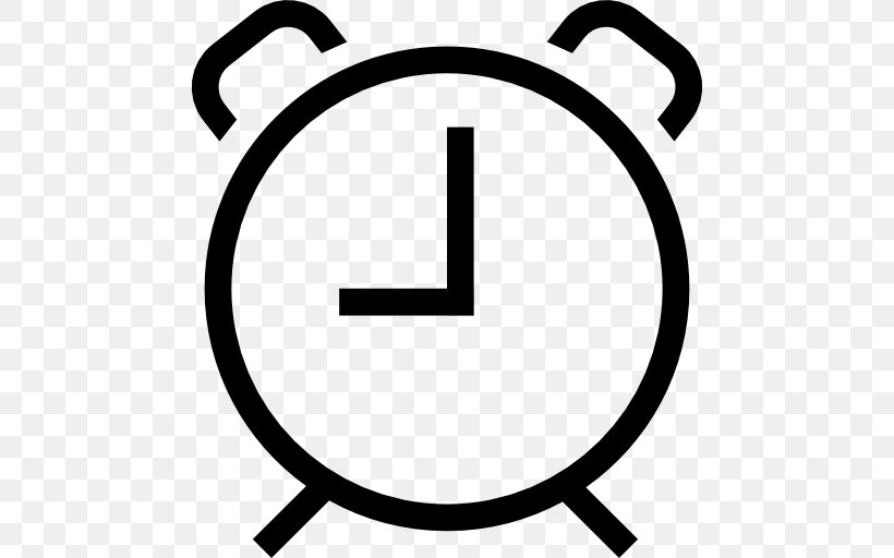 Alarm Clocks, PNG, 512x512px, Alarm Clocks, Alarm Device, Area, Black And White, Clock Download Free