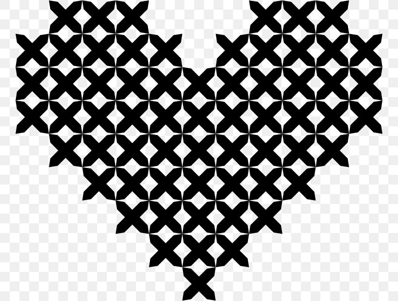 Cross-stitch Embroidery Crochet, PNG, 756x620px, Crossstitch, Applique, Bead, Black, Black And White Download Free
