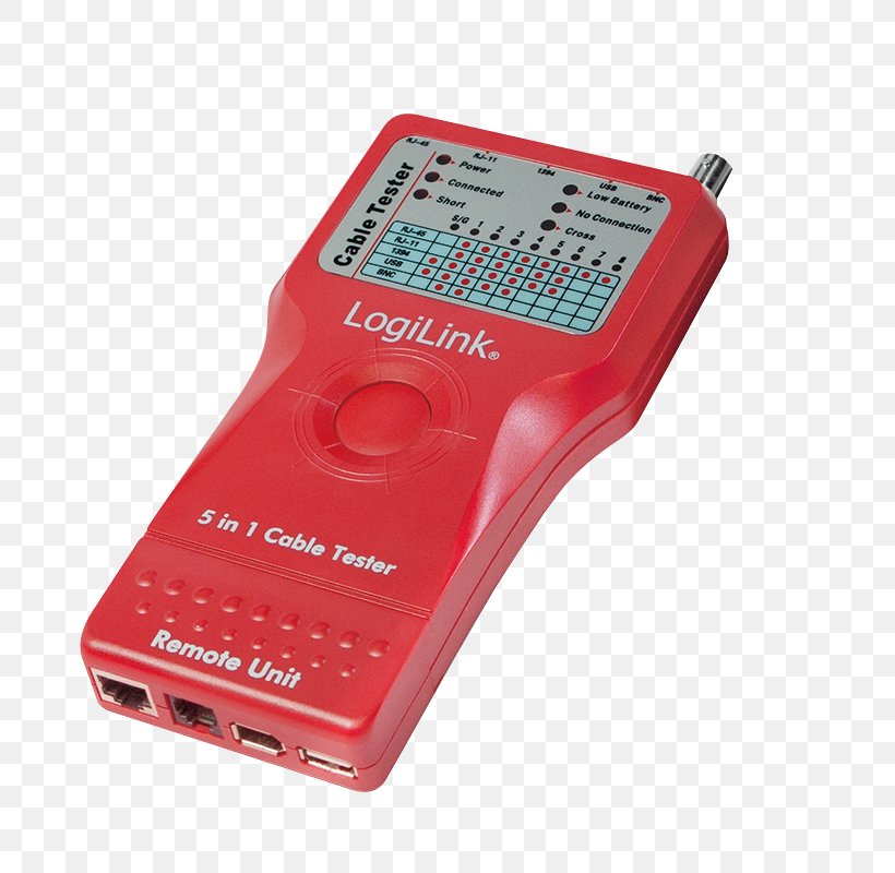 Cable Tester RJ-11 Electrical Cable Registered Jack BNC Connector, PNG, 800x800px, Cable Tester, Bnc Connector, Computer, Electrical Cable, Electronics Download Free