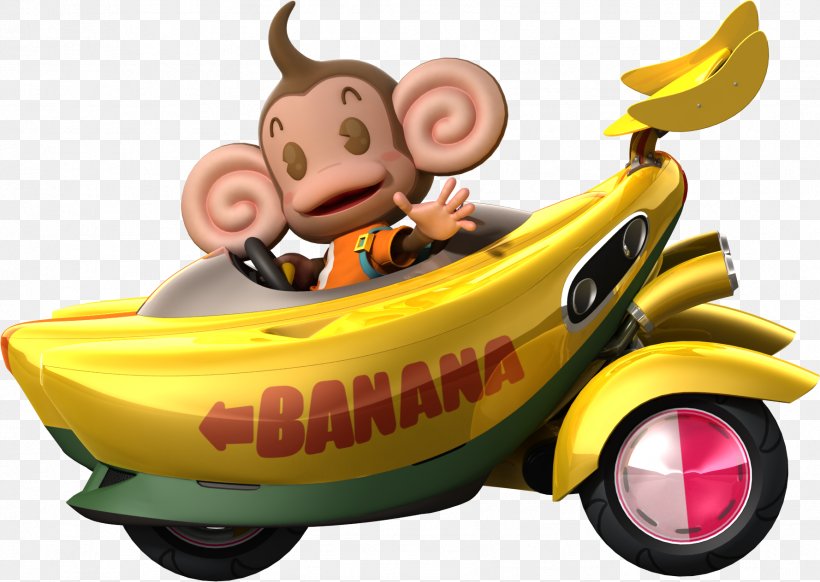 Sonic & Sega All-Stars Racing Sonic & All-Stars Racing Transformed Xbox 360 Super Monkey Ball Wii, PNG, 1778x1264px, Sonic Sega Allstars Racing, Arcade Game, Banana, Banana Family, Car Download Free