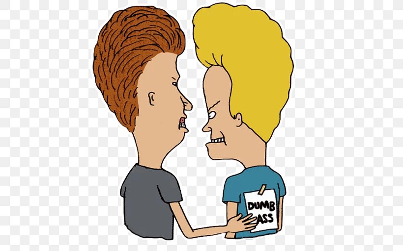 Beavis Butt-head Animated Film Sticker The Great Cornholio, PNG, 512x512px, Watercolor, Cartoon, Flower, Frame, Heart Download Free