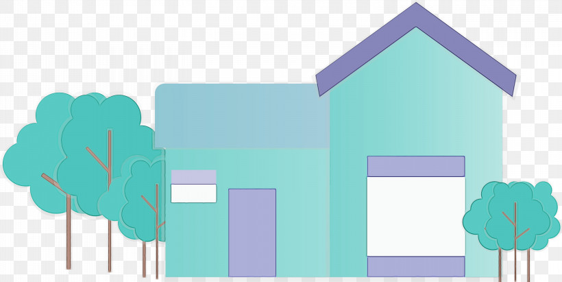 Blue Turquoise Aqua Teal Line, PNG, 3000x1507px, House, Aqua, Architecture, Blue, Home Download Free