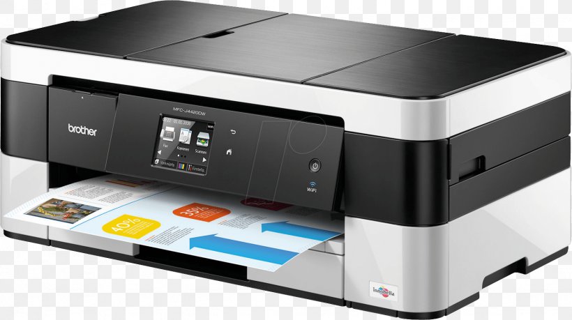 Brother Industries Inkjet Printing Multi-function Printer, PNG, 1538x861px, Brother Industries, Canon, Duplex Printing, Electronic Device, Electronics Download Free
