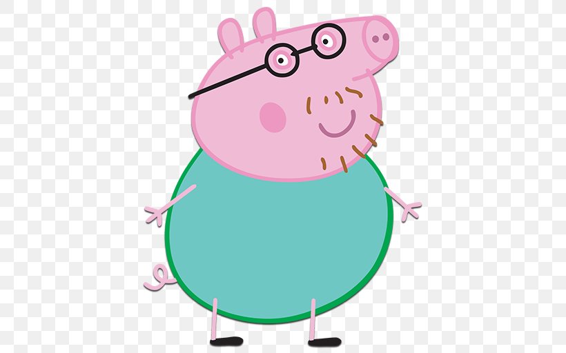 Daddy Pig YouTube, PNG, 512x512px, Daddy Pig, Art, Artwork, Cartoon, Character Download Free