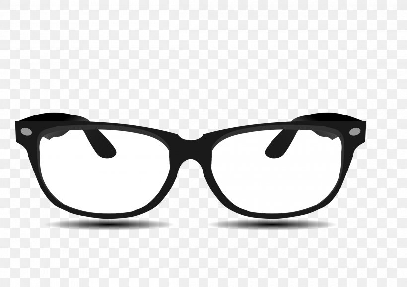 Glasses Nerd Clip Art, PNG, 2400x1697px, Glasses, Black And White, Brand, Cat Eye Glasses, Eyewear Download Free