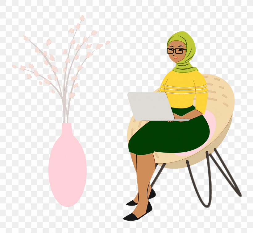 Cartoon Sitting Chair Yellow Meter, PNG, 2500x2306px, Alone Time, Behavior, Cartoon, Chair, Computer Download Free