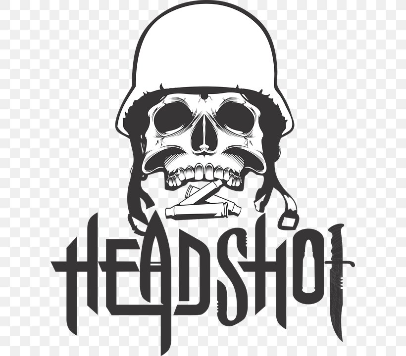 T-shirt Hoodie Skull Head Shot Clothing, PNG, 615x720px, Tshirt, Black And White, Bone, Brand, Clothing Download Free