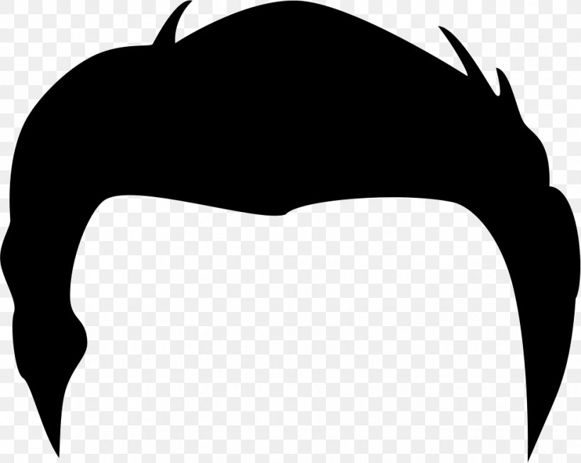 Black Hair Hairstyle Clip Art, PNG, 981x782px, Black Hair, Beak, Black, Black And White, Brown Hair Download Free