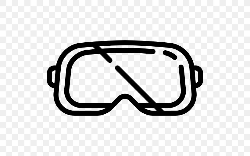Goggles Clip Art, PNG, 512x512px, Goggles, Area, Automotive Design, Black And White, Eyewear Download Free