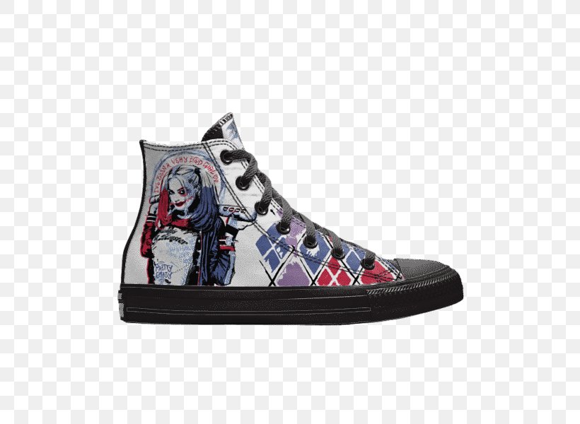 Harley Quinn Sneakers Deadshot Joker Batman, PNG, 600x600px, Harley Quinn, Batman, Brand, Chuck Taylor Allstars, Converse Download Free