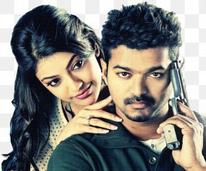 Kajal Aggarwal - Vijay Kajal Aggarwal Thuppakki Film Still PNG