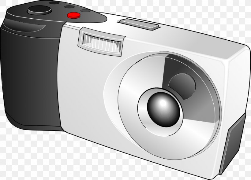 Clip Art Openclipart Free Content Digital Cameras, PNG, 900x647px, Digital Cameras, Black And White, Camera, Camera Accessory, Camera Lens Download Free