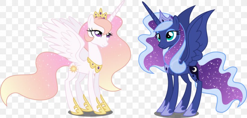 Princess Luna Princess Celestia Pony Twilight Sparkle, PNG, 1294x618px, Watercolor, Cartoon, Flower, Frame, Heart Download Free