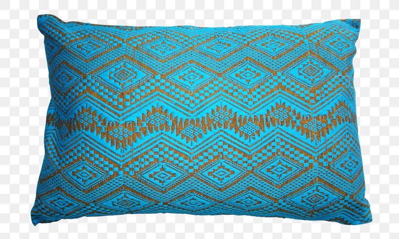 Throw Pillows Cushion Handicraft Chiapas, PNG, 740x493px, Throw Pillows, Aqua, Blue, Chiapas, Cushion Download Free