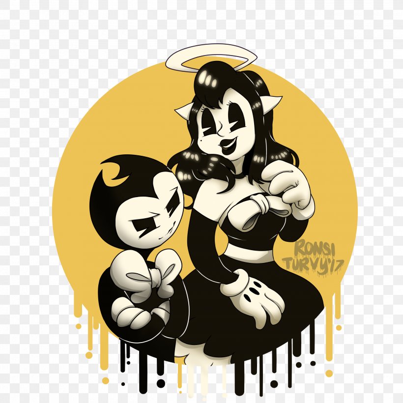 Bendy And The Ink Machine Drawing Sonic The Hedgehog Video Game, PNG, 2480x2480px, Bendy And The Ink Machine, Art, Cartoon, Deviantart, Drawing Download Free