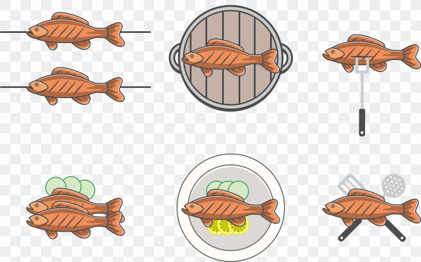 Fried Fish Roasting Clip Art, PNG, 5163x3212px, Fried Fish, Cartoon, Cooking, Drawing, Fish Download Free