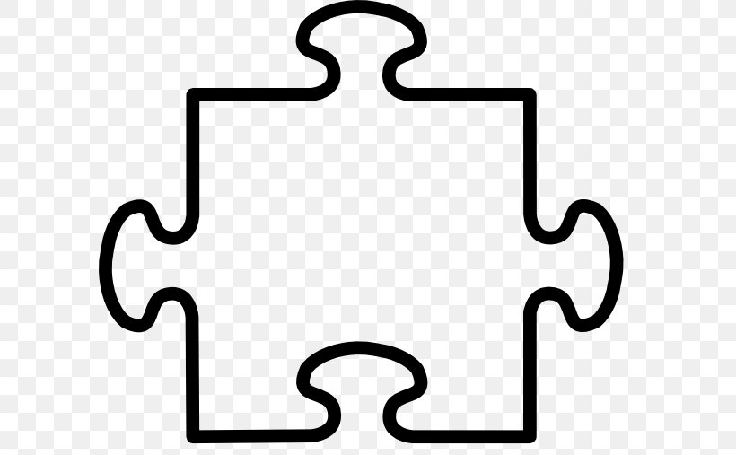 Jigsaw Puzzles Template Clip Art, PNG, 600x507px, Jigsaw Puzzles, Black And White, Drawing, Game, Jigsaw Download Free