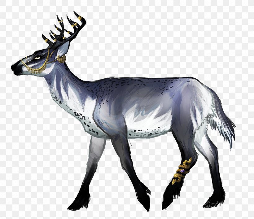 Reindeer Elk Chamois Horse Goat, PNG, 1737x1498px, Reindeer, Antelope, Antler, Chamois, Character Download Free