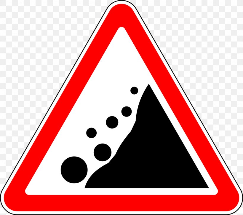Rockfall Traffic Sign Clip Art, PNG, 1157x1024px, Rock, Area, Driving, Landslide, Point Download Free