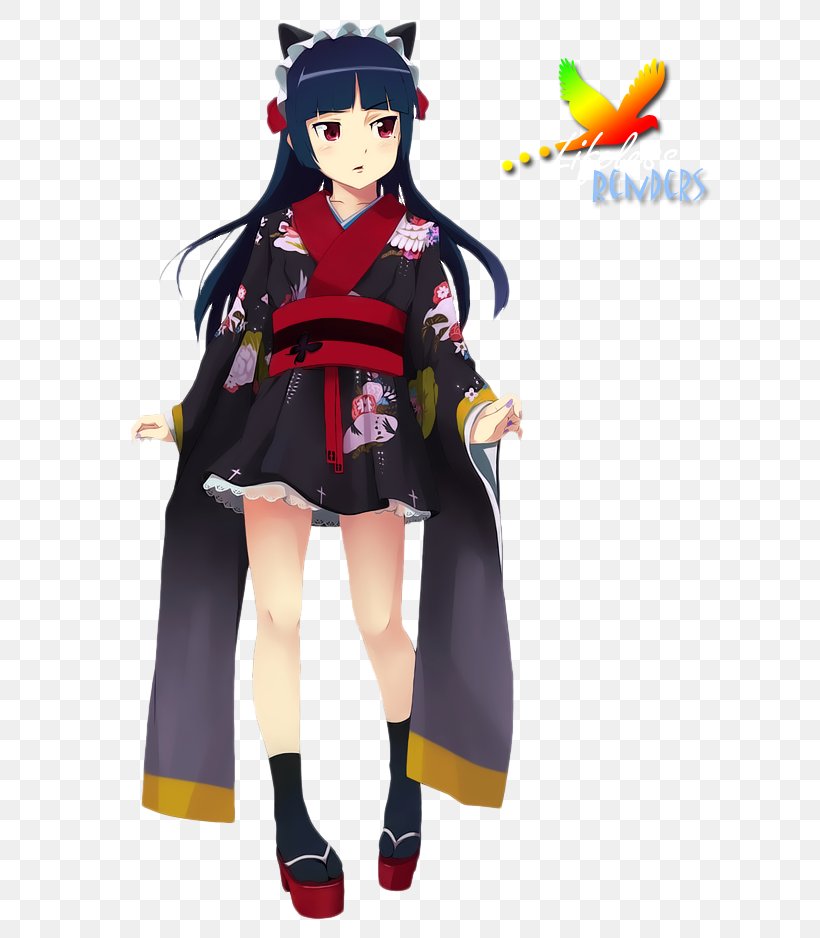 Cosplay Oreimo Dress Clothing Costume, PNG, 642x938px, Watercolor, Cartoon, Flower, Frame, Heart Download Free