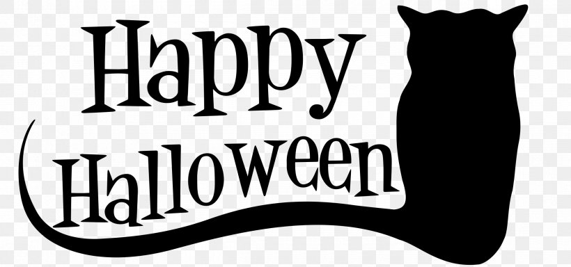 Halloween Jack-o'-lantern Clip Art, PNG, 2400x1124px, Halloween, Area, Black, Black And White, Brand Download Free
