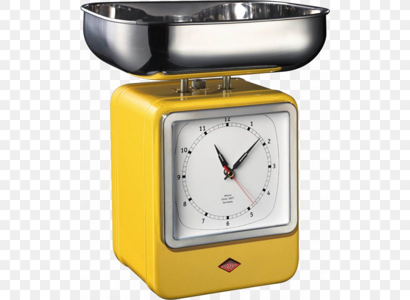 Measuring Scales Terraillon Kitchen Scales With Tare Function Yellow Jaune Citron, PNG, 600x600px, Measuring Scales, Alarm Clock, Alarm Clocks, Bedroom, Clock Download Free