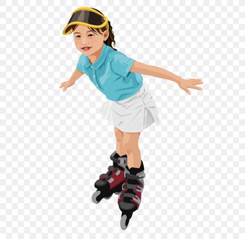 Roller Skating Vector Graphics Ice Skates Ice Skating Illustration, PNG, 800x800px, Roller Skating, Animation, Child, Clothing, Costume Download Free