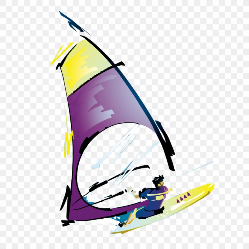 Windsurfing Sailing, PNG, 1000x1000px, Windsurfing, Bird, Boat, Brand, Flightless Bird Download Free