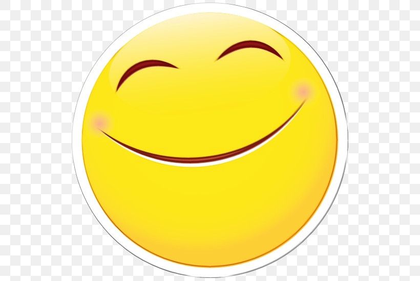 Emoticon, PNG, 550x550px, Watercolor, Emoticon, Happiness, Meter, Paint Download Free