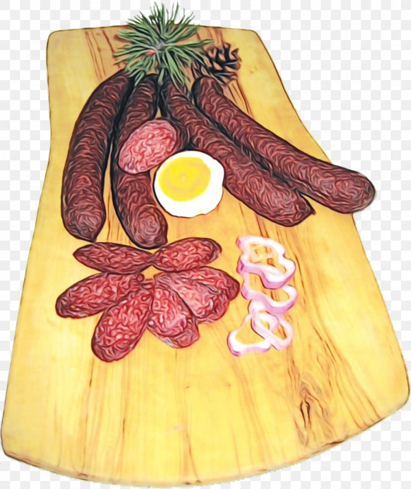 Food Meat Sausage Fuet Cuisine, PNG, 1008x1200px, Watercolor, Cervelat, Cuisine, Dish, Food Download Free