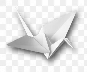 Paper Crane, PNG, 512x512px, Paper, Area, Black, Black And White, Crane