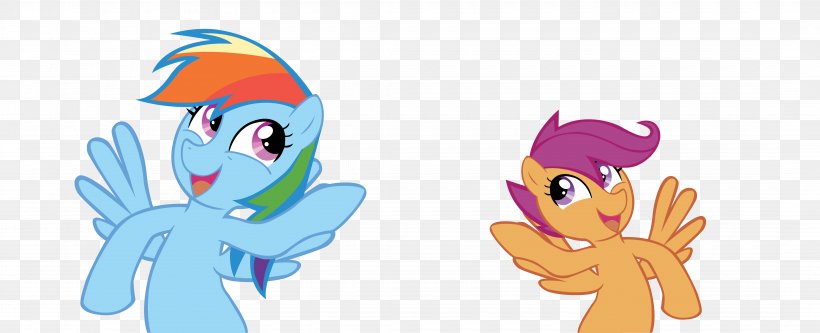 Rainbow Dash Scootaloo Rarity Image, PNG, 4300x1750px, Watercolor, Cartoon, Flower, Frame, Heart Download Free