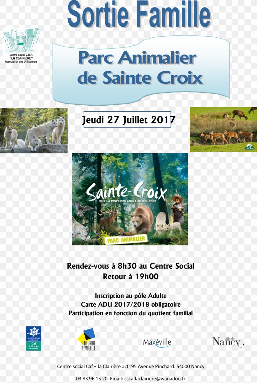 Parc Animalier De Sainte-Croix 0 Recreation July Water Resources, PNG, 1374x2048px, 2017, Advertising, August, August 25, Brochure Download Free