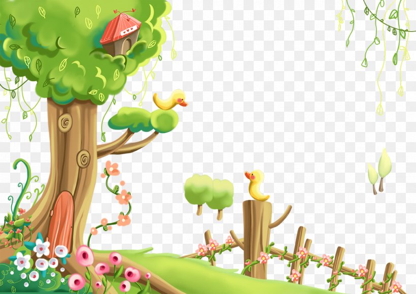 Cartoon Comics Watercolor Painting Illustration, PNG, 1191x842px, Cartoon, Branch, Comics, Creative Work, Flora Download Free