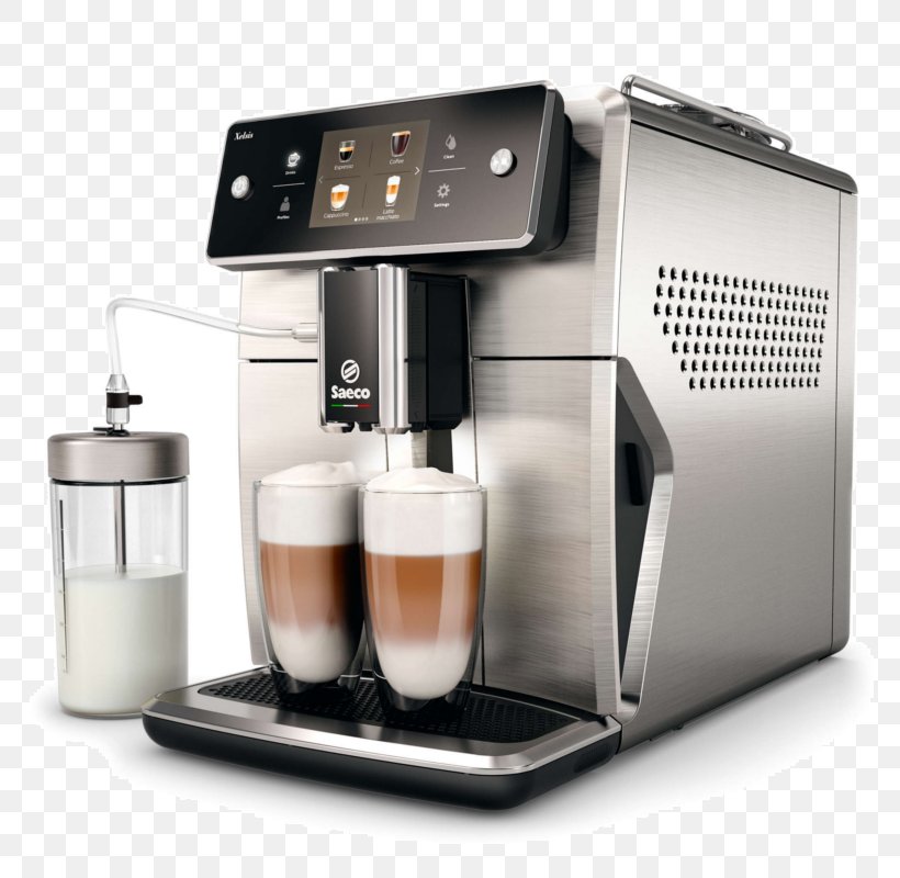 Saeco Xelsis Fully Automatic Coffee Machine Saeco Xelsis Fully Automatic Coffee Machine Coffeemaker Espresso Machines, PNG, 800x800px, Coffee, Burr Mill, Coffeemaker, Drink, Drip Coffee Maker Download Free