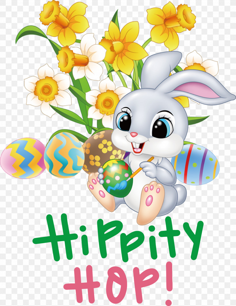 Happy Easter Hippity Hop, PNG, 2314x2999px, Happy Easter, Cartoon, Cuteness, Easter Bunny, Easter Egg Download Free