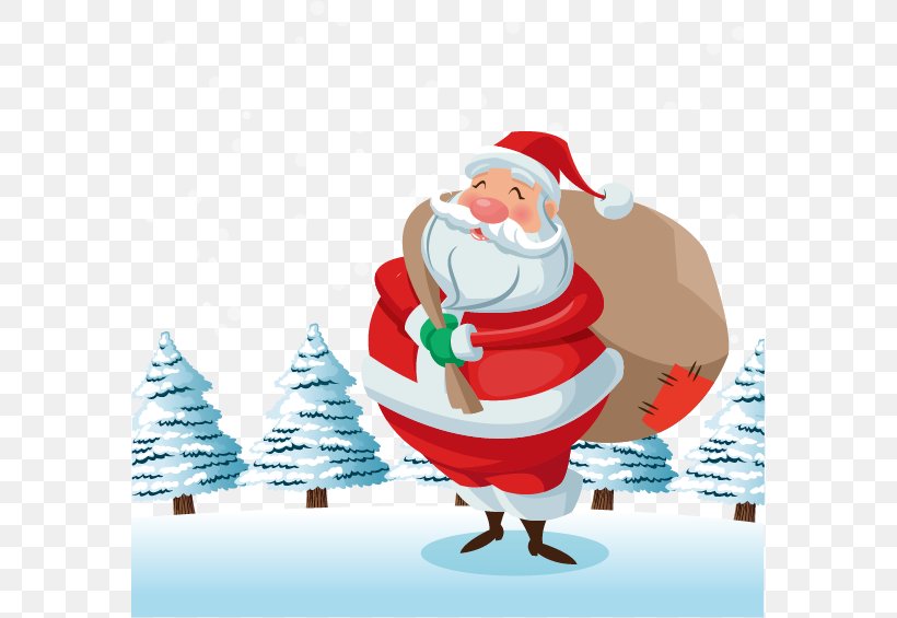 Santa Claus Christmas Gift Euclidean Vector, PNG, 579x565px, Santa Claus, Animation, Art, Christmas, Christmas Decoration Download Free