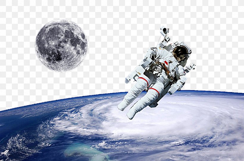 Astronaut Moon Outer Space Sky, PNG, 1000x659px, Astronaut, Atmosphere, Blue Moon, Earth, Extravehicular Activity Download Free