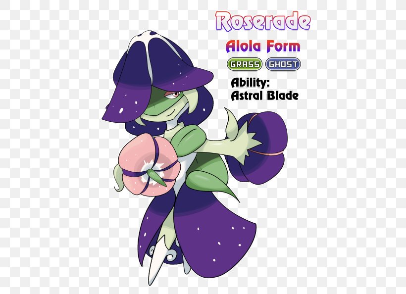 Pokémon Sun And Moon Pokémon X And Y Roserade Alola, PNG, 500x594px, Roserade, Alola, Art, Ash Ketchum, Cartoon Download Free