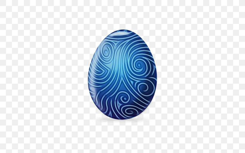 Easter Egg, PNG, 512x512px, Watercolor, Blue, Circle, Cobalt Blue, Easter Egg Download Free