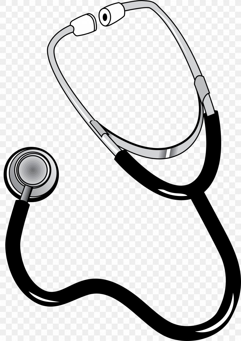 Stethoscope Nursing Medicine Clip Art, PNG, 3333x4713px, Stethoscope, Artwork, Black And White, Cardiology, David Littmann Download Free