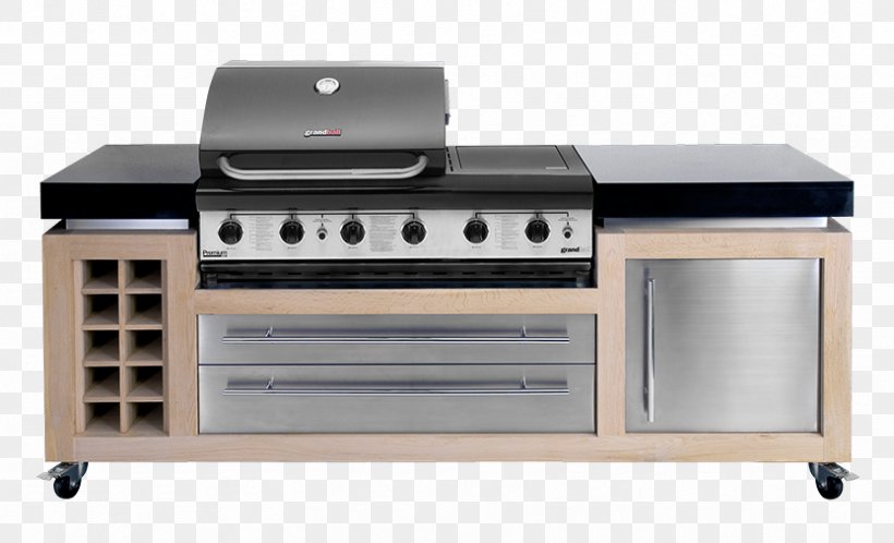 Table Barbecue Kitchen Cabinet Cooking Ranges, PNG, 833x506px, Table, Barbecue, Buitenkeuken, Cabinetry, Cooking Ranges Download Free