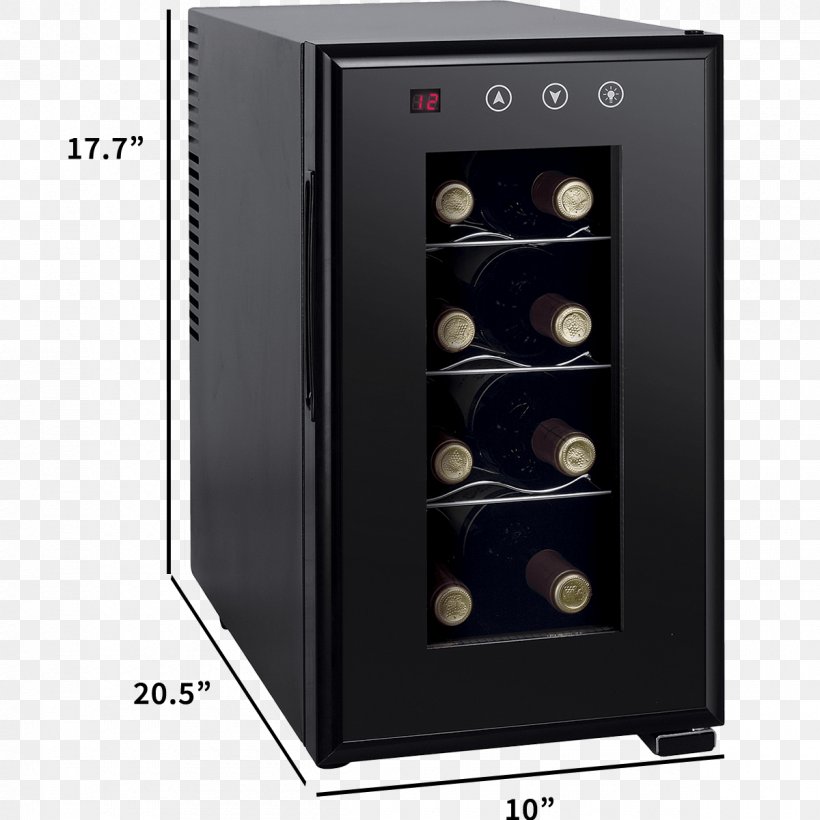 Wine Cooler Refrigerator Bottle Thermoelectric Effect, PNG, 1200x1200px, Wine Cooler, Bottle, Cooler, Drink, Heat Download Free