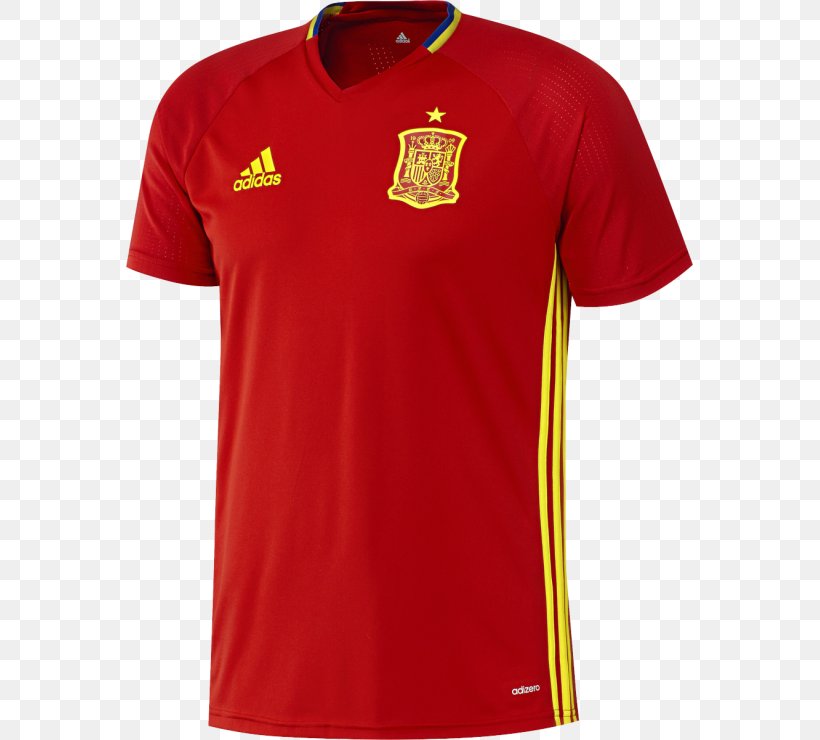 2018 World Cup Spain National Football Team T-shirt Jersey, PNG ...