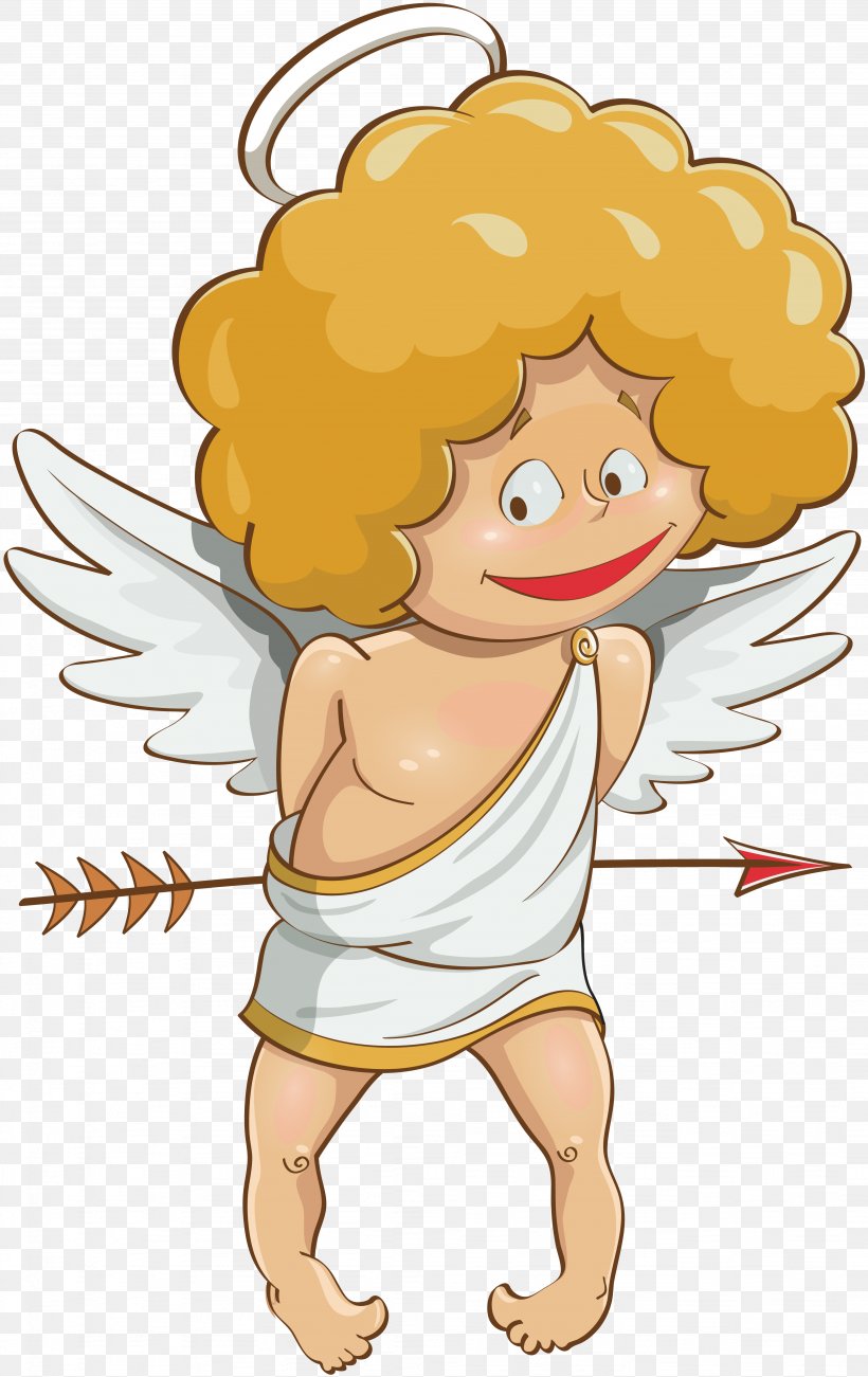 Cupid Angel, PNG, 4096x6503px, Watercolor, Cartoon, Flower, Frame, Heart Download Free