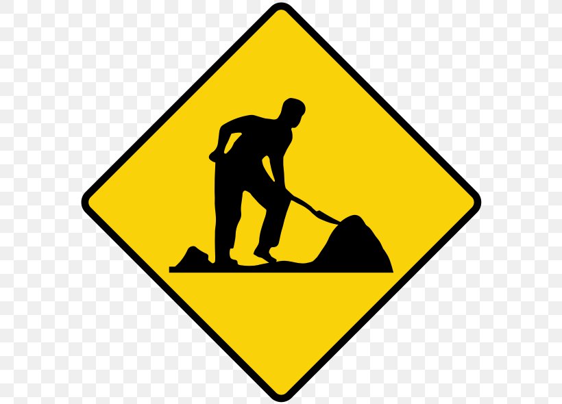 Roadworks Traffic Sign Construction, PNG, 590x590px, Roadworks, Construction, Road, Royaltyfree, Sign Download Free