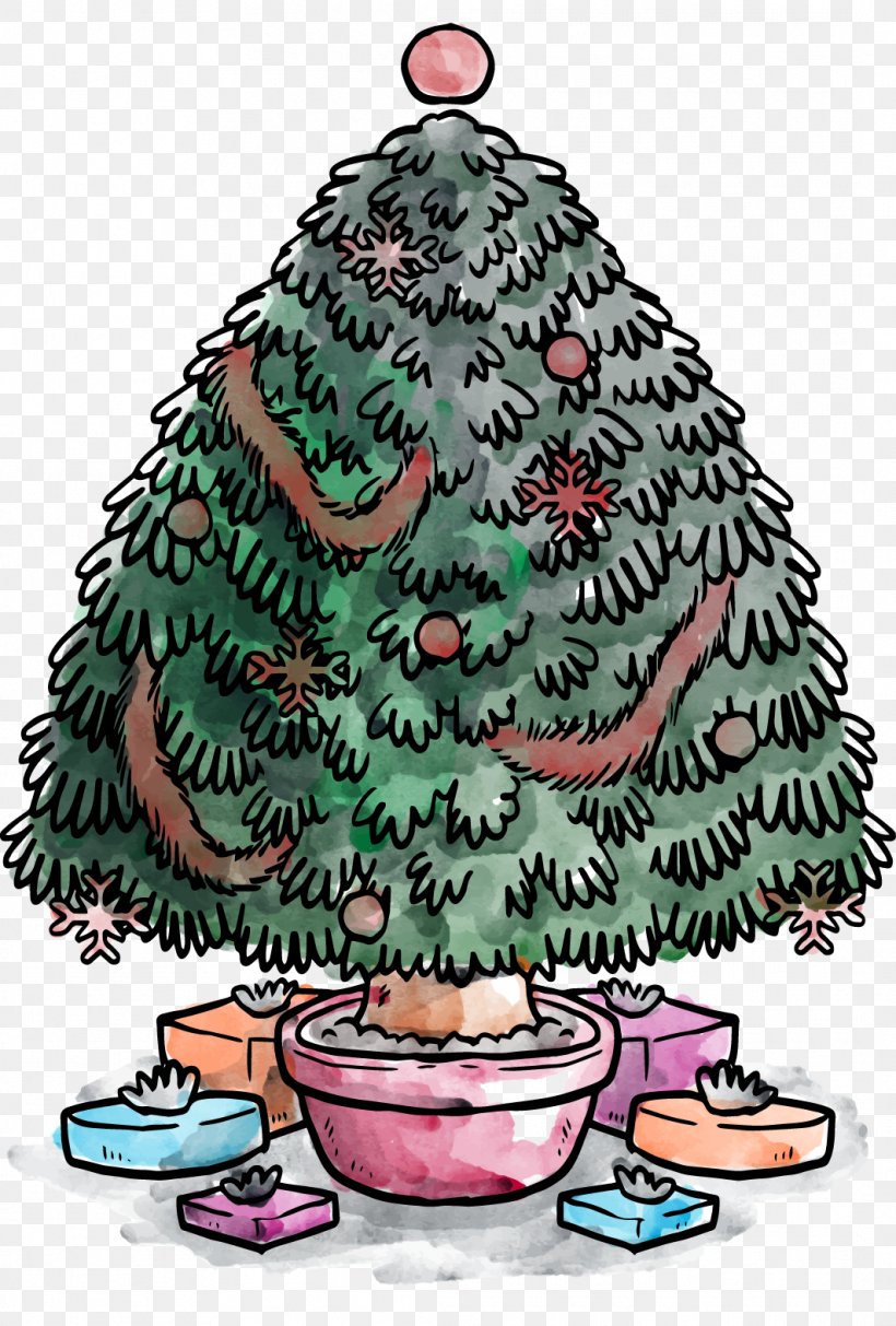 Christmas Tree Gift Vecteur, PNG, 1064x1575px, Christmas Tree, Christmas, Christmas Decoration, Christmas Gift, Christmas Ornament Download Free