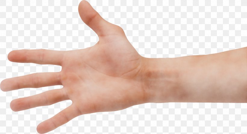 Finger Hand Skin Wrist Thumb, PNG, 2390x1299px, Watercolor, Arm, Finger, Gesture, Hand Download Free