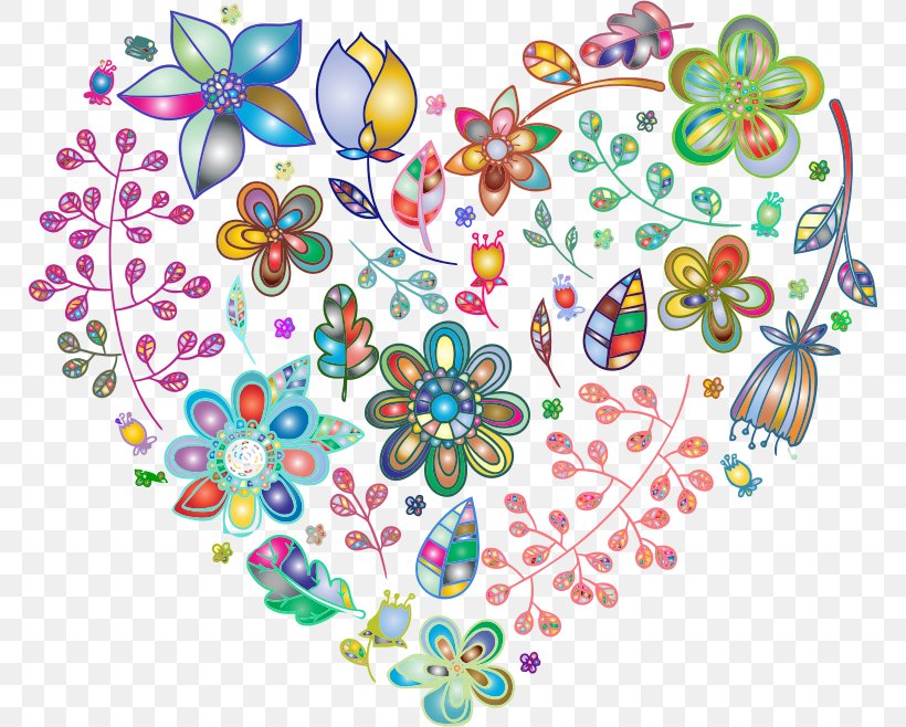 Flower Desktop Wallpaper Heart Clip Art, PNG, 768x658px, Flower, Area, Art, Artwork, Flora Download Free